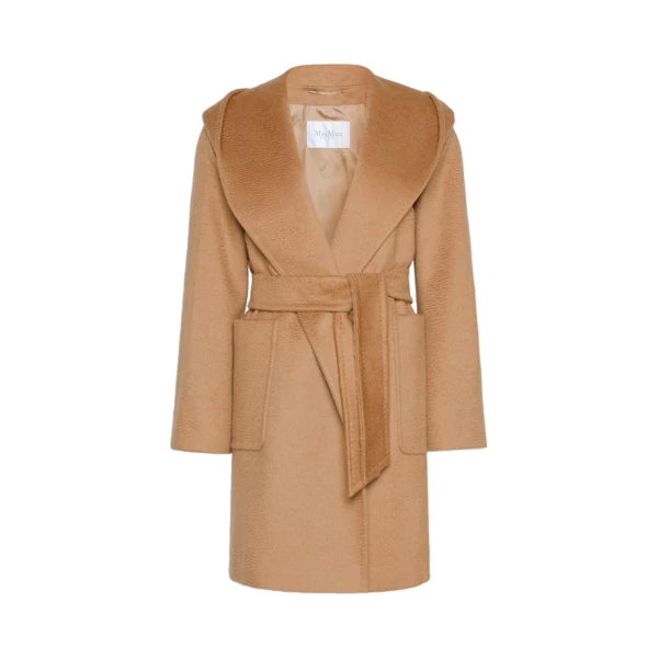 Max Mara Rialto Camel Robe Coat in Camel | Wool Coat | Coveti