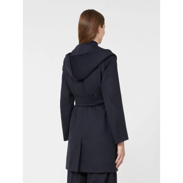 Max Mara Rialto Camel Robe Coat in Ultramarine | Wool Coat | Coveti