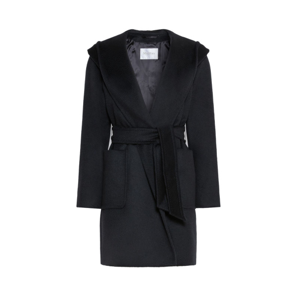Max Mara Rialto Camel Robe Coat in Ultramarine | Wool Coat | Coveti