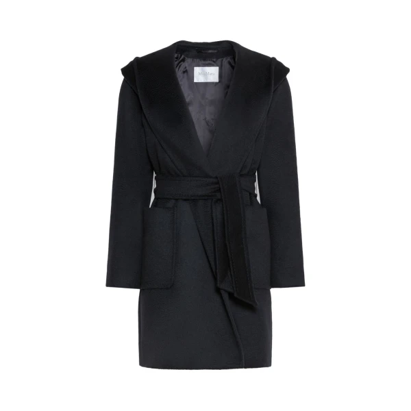 Max Mara Rialto Camel Robe Coat in Ultramarine | Wool Coat | Coveti