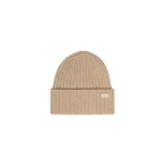 Max Mara Ribbed Wool Beanie in Caramel | Hats | Coveti