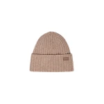 Max Mara Ribbed Wool Beanie in Turtledove | Hats | Coveti