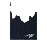 Max Mara Ribbed Wool Yarn Scarf in Navy | Scarves | Coveti
