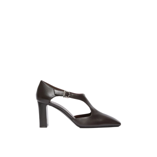 Ribelle Nappa Leather Cut-Out Brogues in Dark Brown
