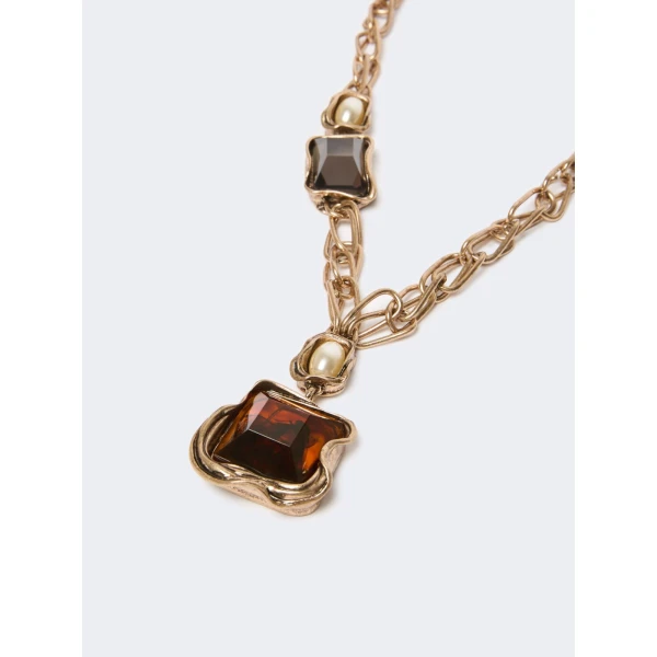 Max Mara Ricetta Deco Choker Necklace in Gold | Necklace | Coveti