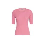 Max Mara Riviera Ribbed Wool Jumper in Pink | Sweaters | Coveti