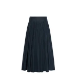Max Mara Romina Taffeta Pleated Skirt in Ultramarine | Pleated Skirts | Coveti