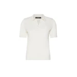 Max Mara Roncolo Silk and Cotton Polo Jumper in Ecru | Sweaters | Coveti