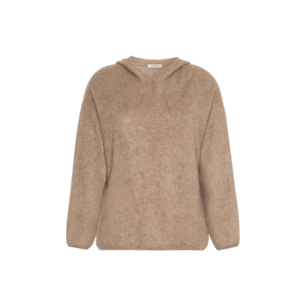 Sabine Brushed Cashmere Hoodie in Clay