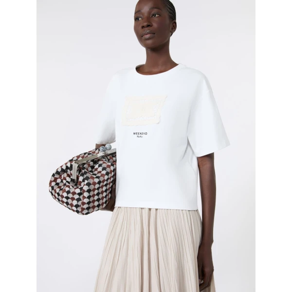 Max Mara Sala Boxy Cotton T-Shirt in White Style 3 | T-shirts | Coveti