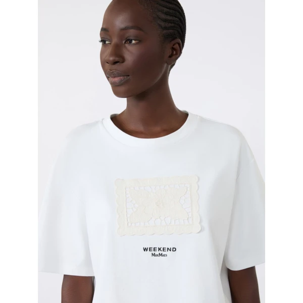 Max Mara Sala Boxy Cotton T-Shirt in White Style 3 | T-shirts | Coveti