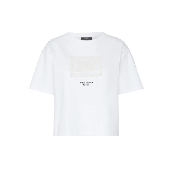 Max Mara Sala Boxy Cotton T-Shirt in White Style 3 | T-shirts | Coveti