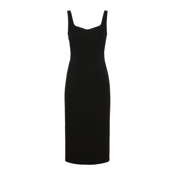 Max Mara Sala Cady Princess Midi Dress in Black | Midi Dresses | Coveti