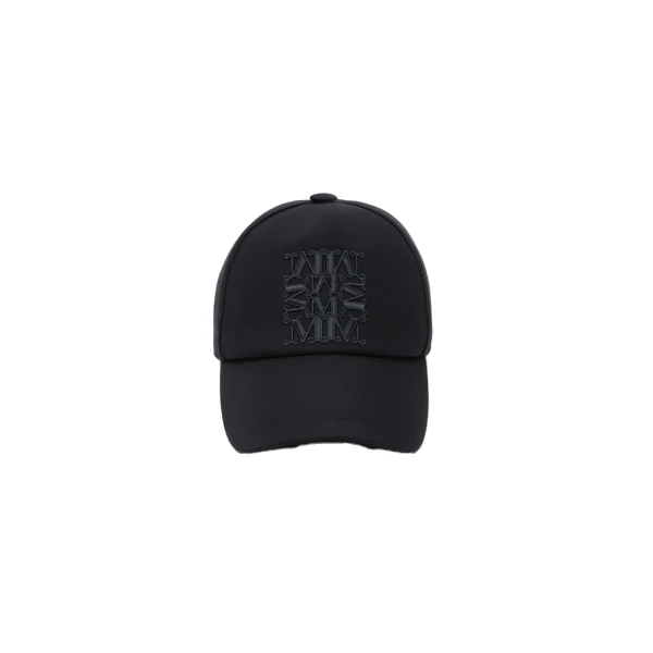 Max Mara Salmone Water-Repellent Gabardine Baseball Cap in Midnight Blue | Hats | Coveti