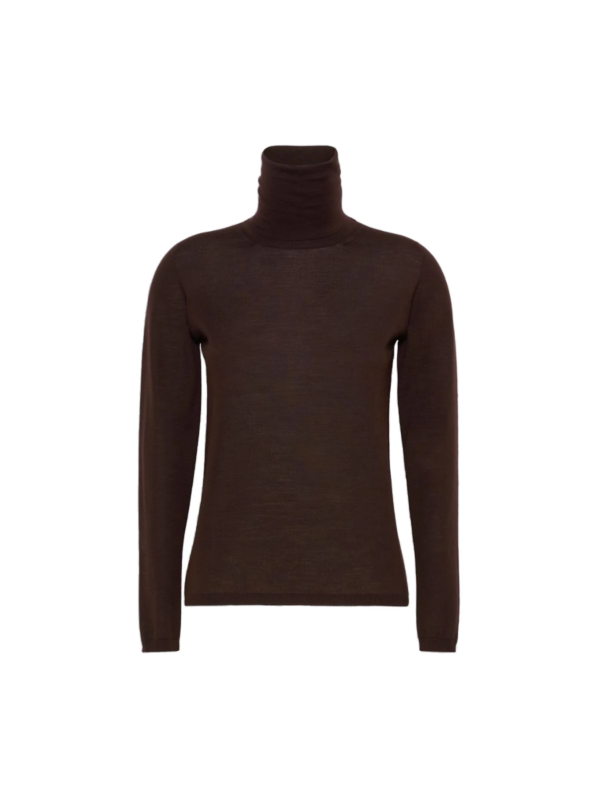 Max Mara Saluto Wool Polo-Neck Sweater in Dark Brown Max Mara Saluto Wool Polo-Neck Sweater in Dark Brown | Turtlenecks | Coveti