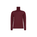 Max Mara Saluto Wool Polo-Neck Sweater in Red Purple | Turtlenecks | Coveti