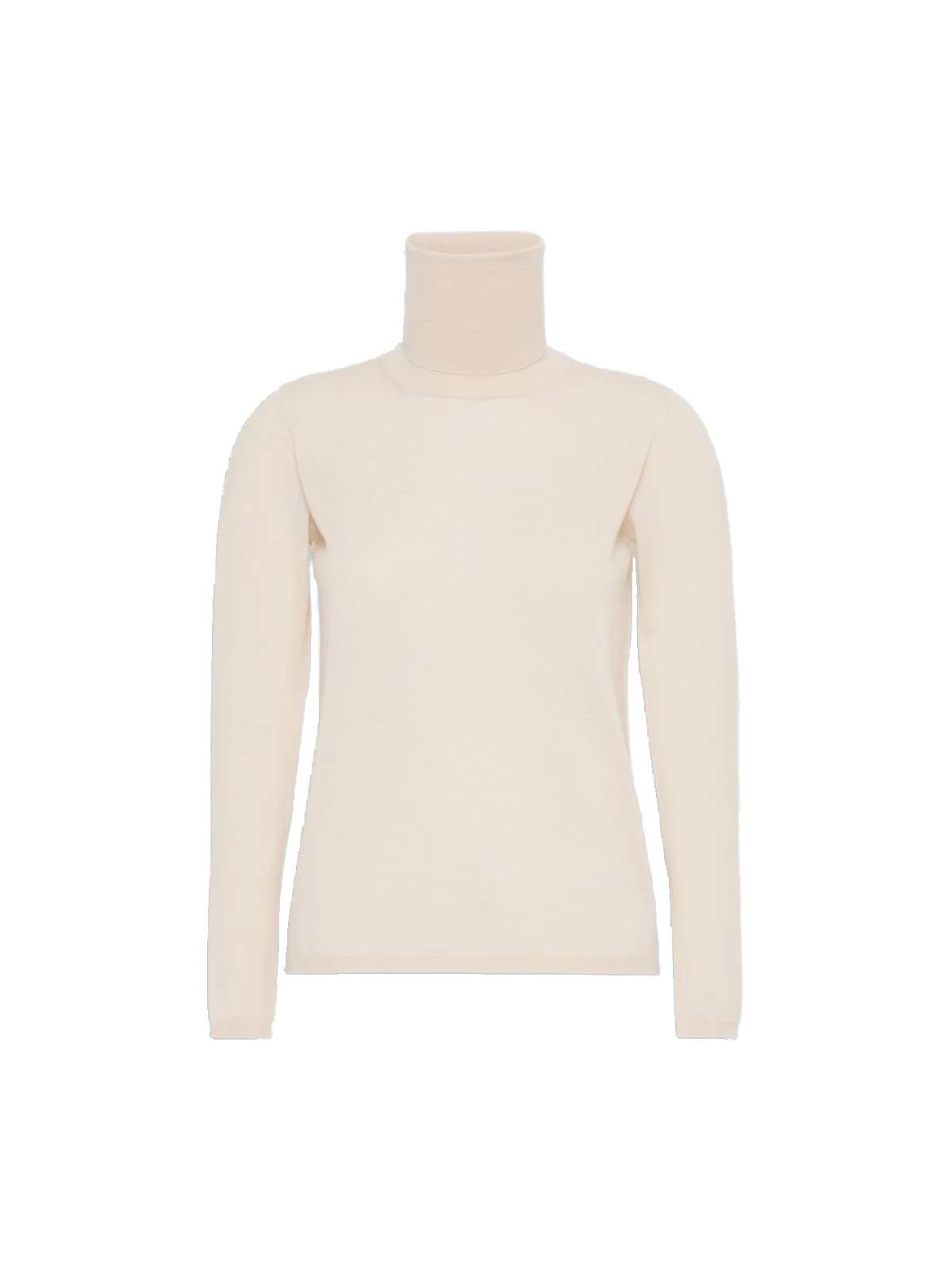 Max Mara Saluto Wool Polo-Neck Sweater in White Max Mara Saluto Wool Polo-Neck Sweater in White | Turtlenecks | Coveti