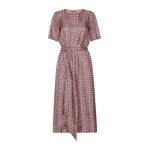Max Mara Samba Printed Silk Twill Dress in Pink | Maxi Dresses | Coveti