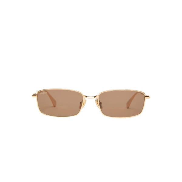 Sarong Rectangular Sunglasses in Gold Brown