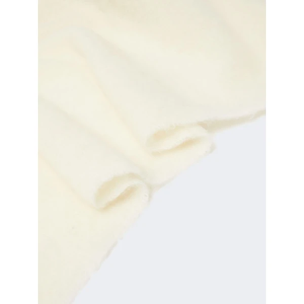 Max Mara Scalata Alpaca and Wool Stole in White | Scarves | Coveti