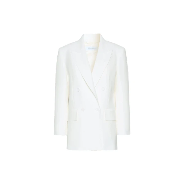 Scatola Pique Jersey Olimpia Jacket in White
