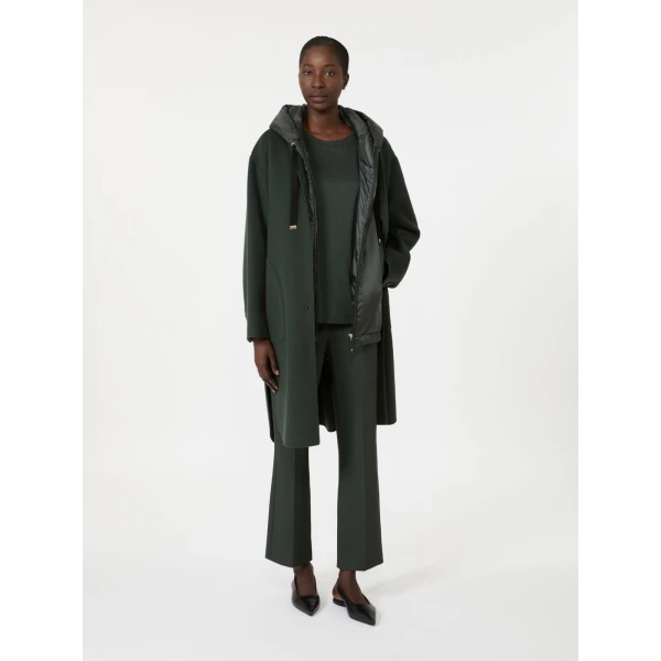Max Mara Segale Cotton and Modal Jersey T-Shirt in Dark Green | T-shirts | Coveti