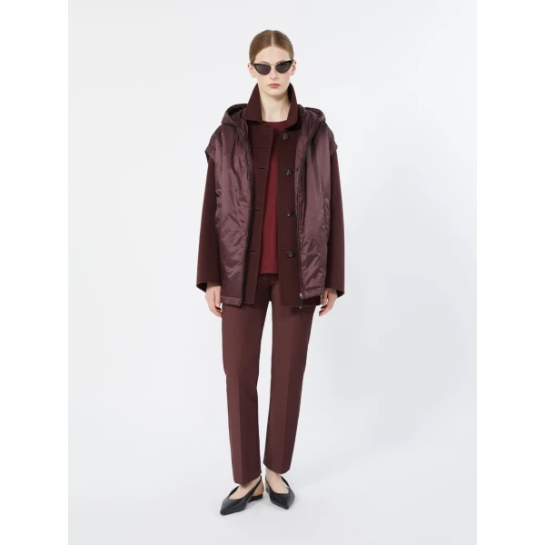 Max Mara Segale Cotton and Modal Jersey T-Shirt in Dark Red | T-shirts | Coveti
