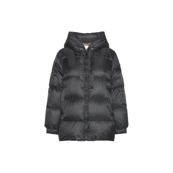 Seia Roomy Water-Repellent Puffer Jacket in Black