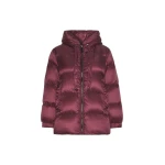 Max Mara Seia Roomy Water-Repellent Puffer Jacket in Bordeaux | Jackets | Coveti