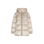 Max Mara Seia Roomy Water-Repellent Puffer Jacket in Natural | Jackets | Coveti