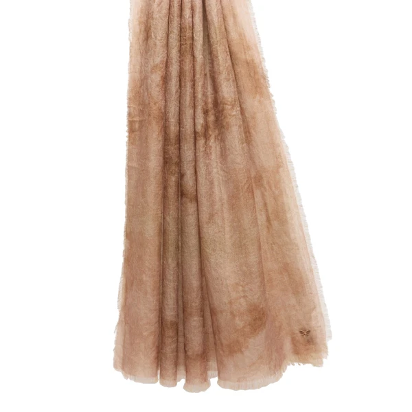 Senior Jacquard Wool Stole in Beige