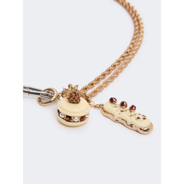 Max Mara Sfere Charm Choker Necklace in Gold | Necklace | Coveti