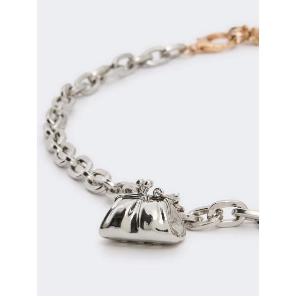 Max Mara Sfere Charm Choker Necklace in Gold | Necklace | Coveti