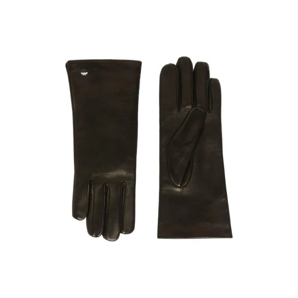 Short Nappa Leather Gloves in Black