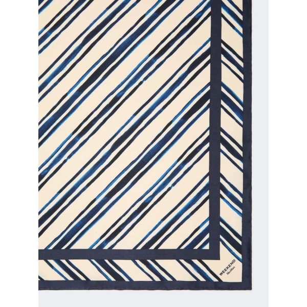 Max Mara Siam Printed Silk Twill Scarf in Ivory | Scarves | Coveti