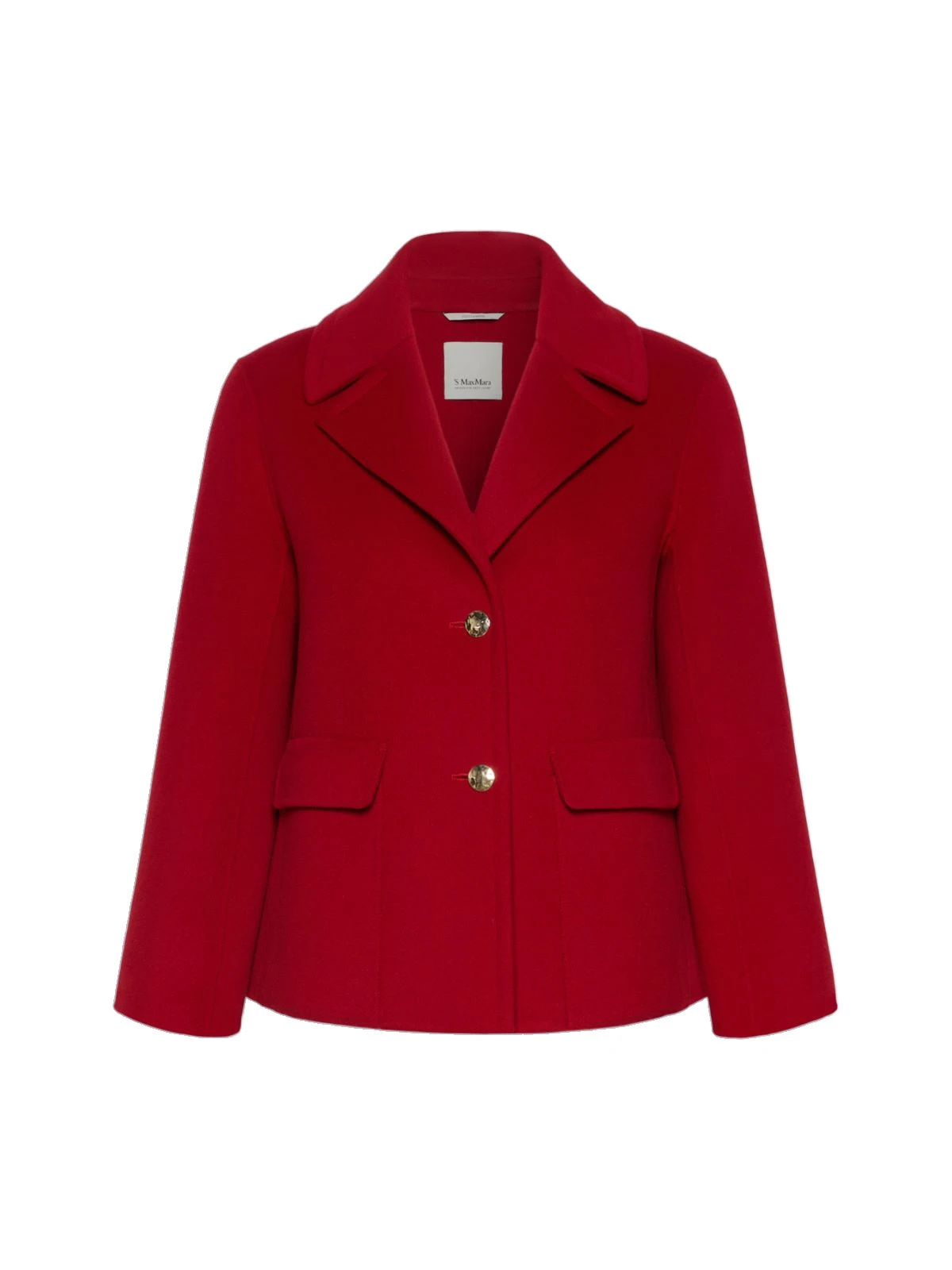 Max Mara Sissy Wool Drap Single-Breasted Jacket in Red Max Mara Sissy Wool Drap Single-Breasted Jacket in Red | Blazers | Coveti