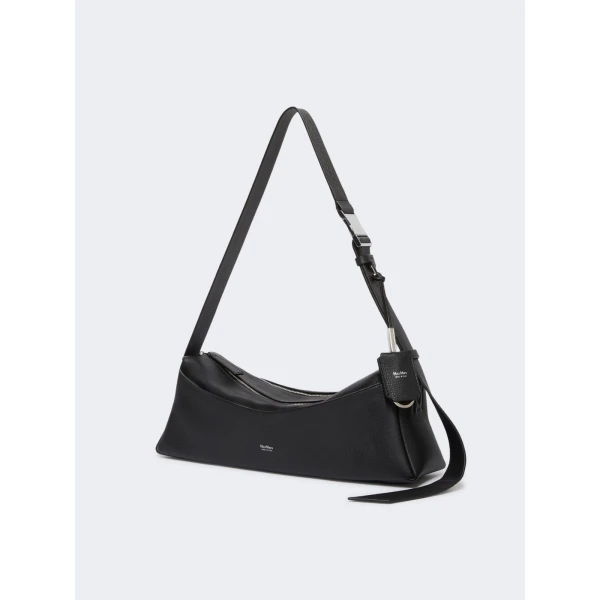 Max Mara Skippers Small Leather Shoulder Bag in Black | Shoulder & Crossbody Bags | Coveti