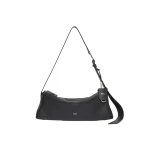 Max Mara Skippers Small Leather Shoulder Bag in Black | Women | Coveti