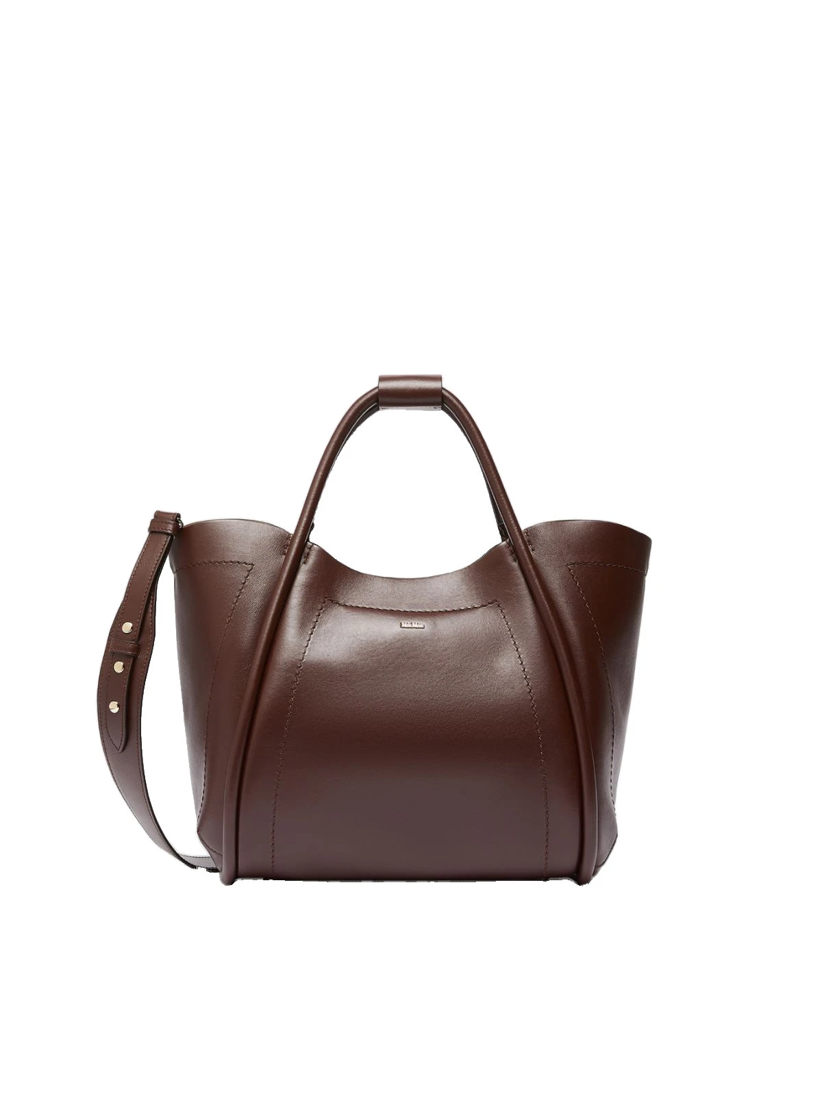 Max Mara Small Leather Marine Bag in Brown Max Mara Small Leather Marine Bag in Brown | Totes & Top-Handle Bags | Coveti