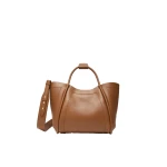Max Mara Small Leather Marine Bag in Brown Bronze | Totes & Top-Handle Bags | Coveti