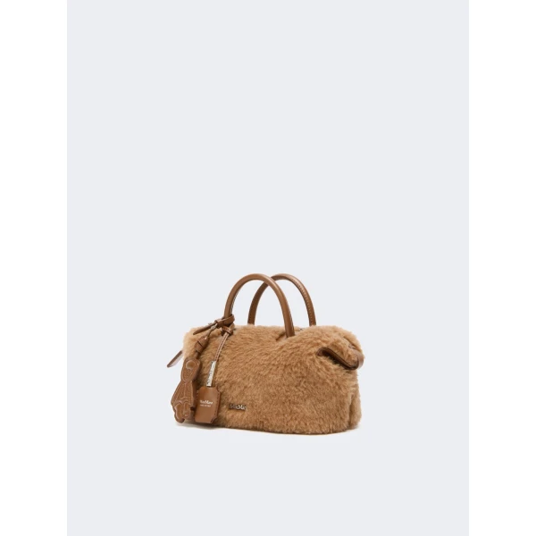 Max Mara Small Teddy Boston Bag in Camel | Totes & Top-Handle Bags | Coveti