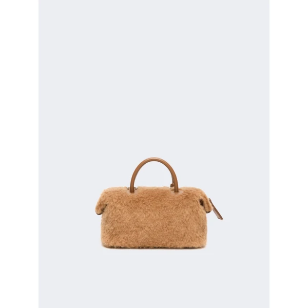 Max Mara Small Teddy Boston Bag in Camel | Totes & Top-Handle Bags | Coveti