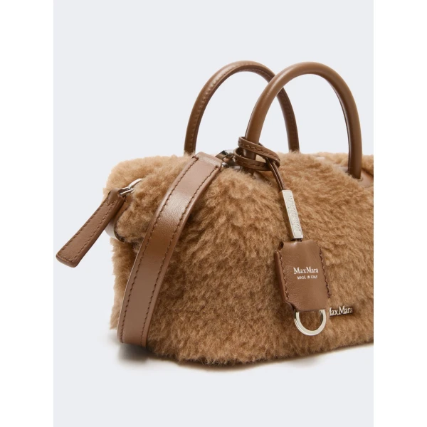 Max Mara Small Teddy Boston Bag in Camel | Totes & Top-Handle Bags | Coveti