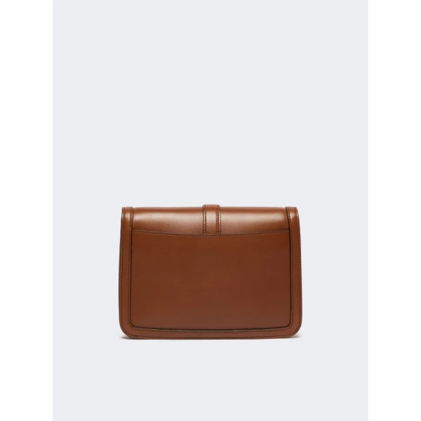 Max Mara Smooth Leather Clutch in Tobacco | Clutch Bags | Coveti