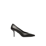 Max Mara Soft Nappa Leather Court Shoes in Black | Heels | Coveti
