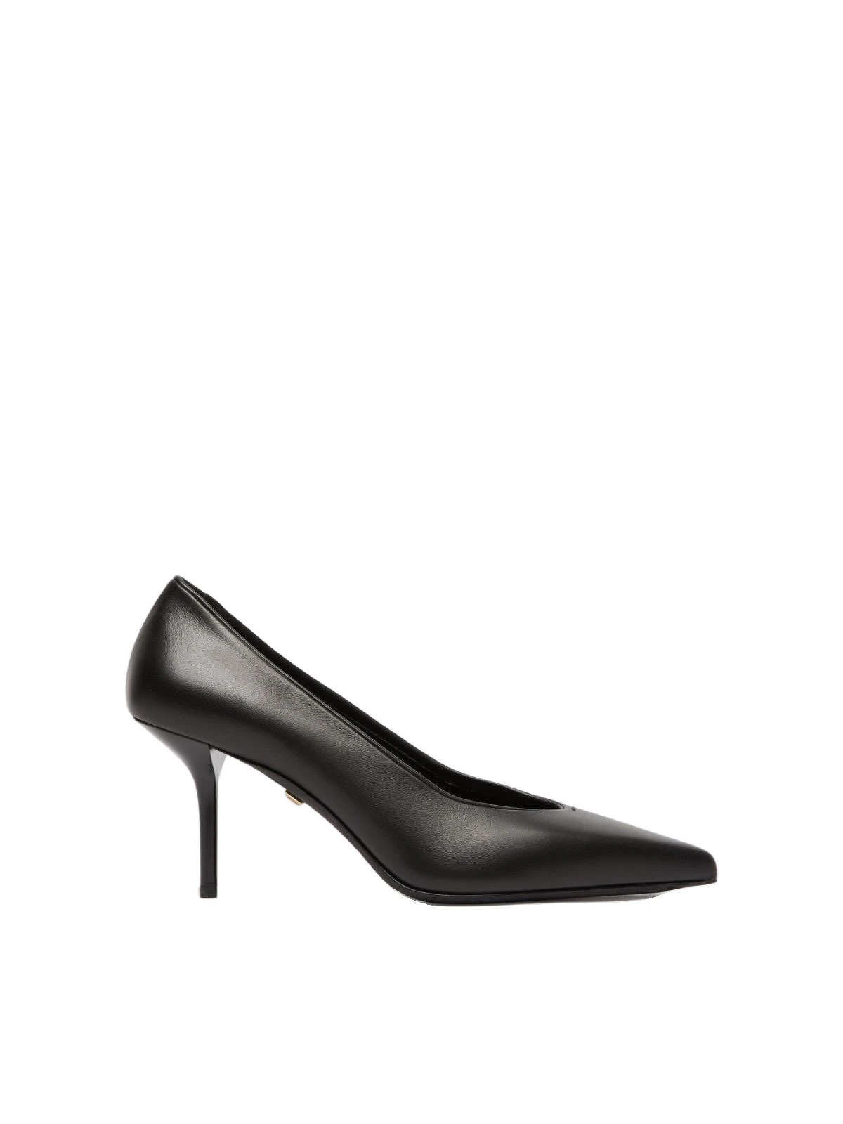 Max Mara Soft Nappa Leather Court Shoes in Black Max Mara Soft Nappa Leather Court Shoes in Black | Heels | Coveti