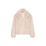 Max Mara Soft Textured Short Coat in Powder Pink | Coats | Coveti