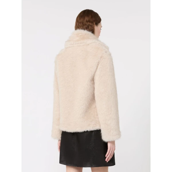 Max Mara Soft Textured Short Coat in Powder Pink | Coats | Coveti