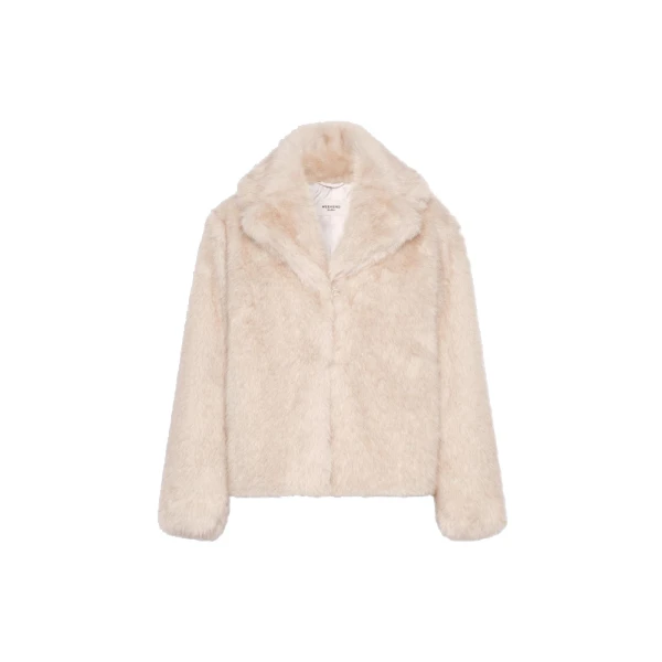 Soft Textured Short Coat in Powder Pink