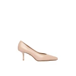 Max Mara Softpump Nappa Leather Court Shoes in Nude | Heels | Coveti